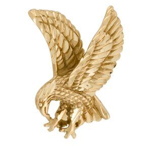 14K YELLOW GOLD EAGLE CHARM PENDANT